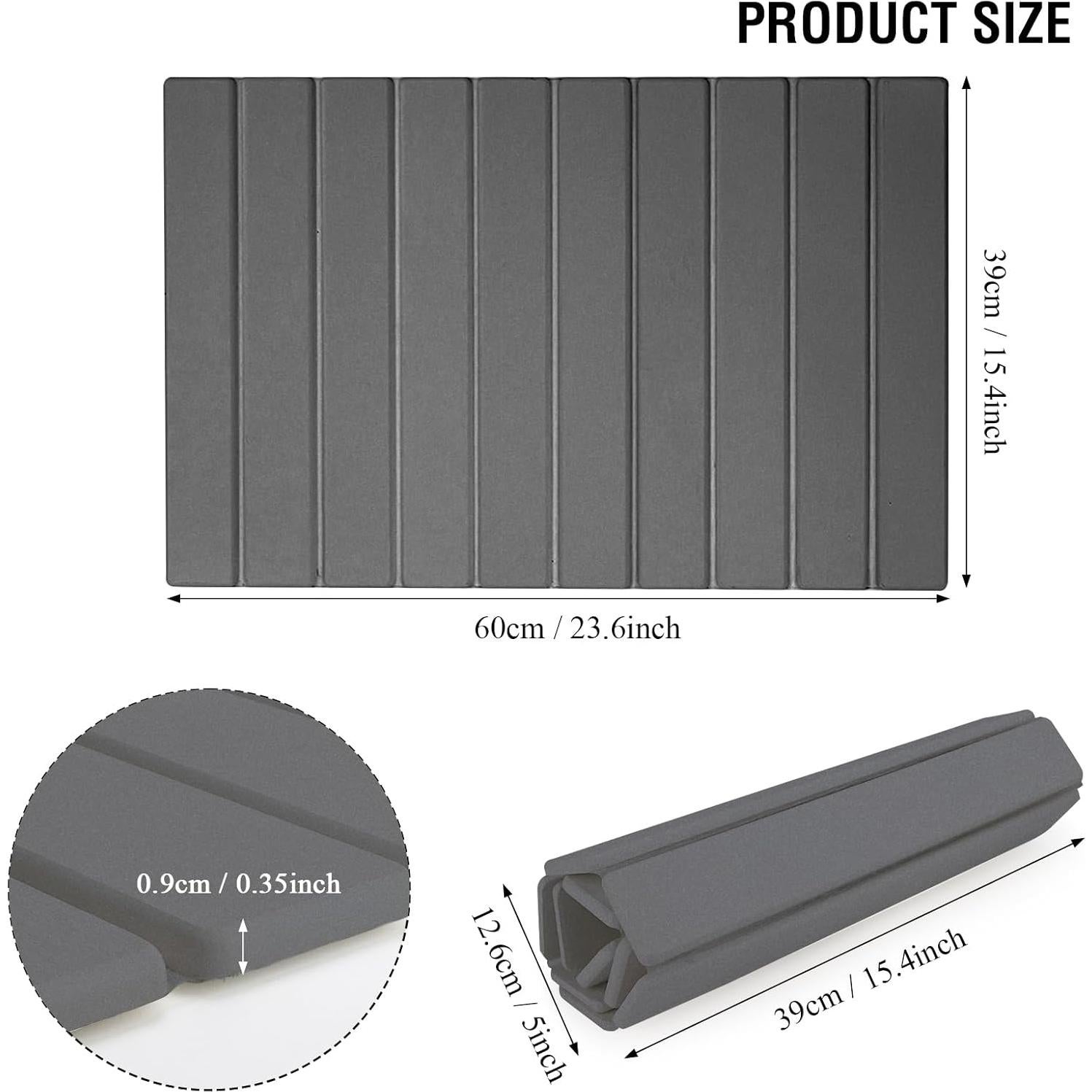 Alfombrilla de Secado de Platos Decorelement 60x40cm Gris