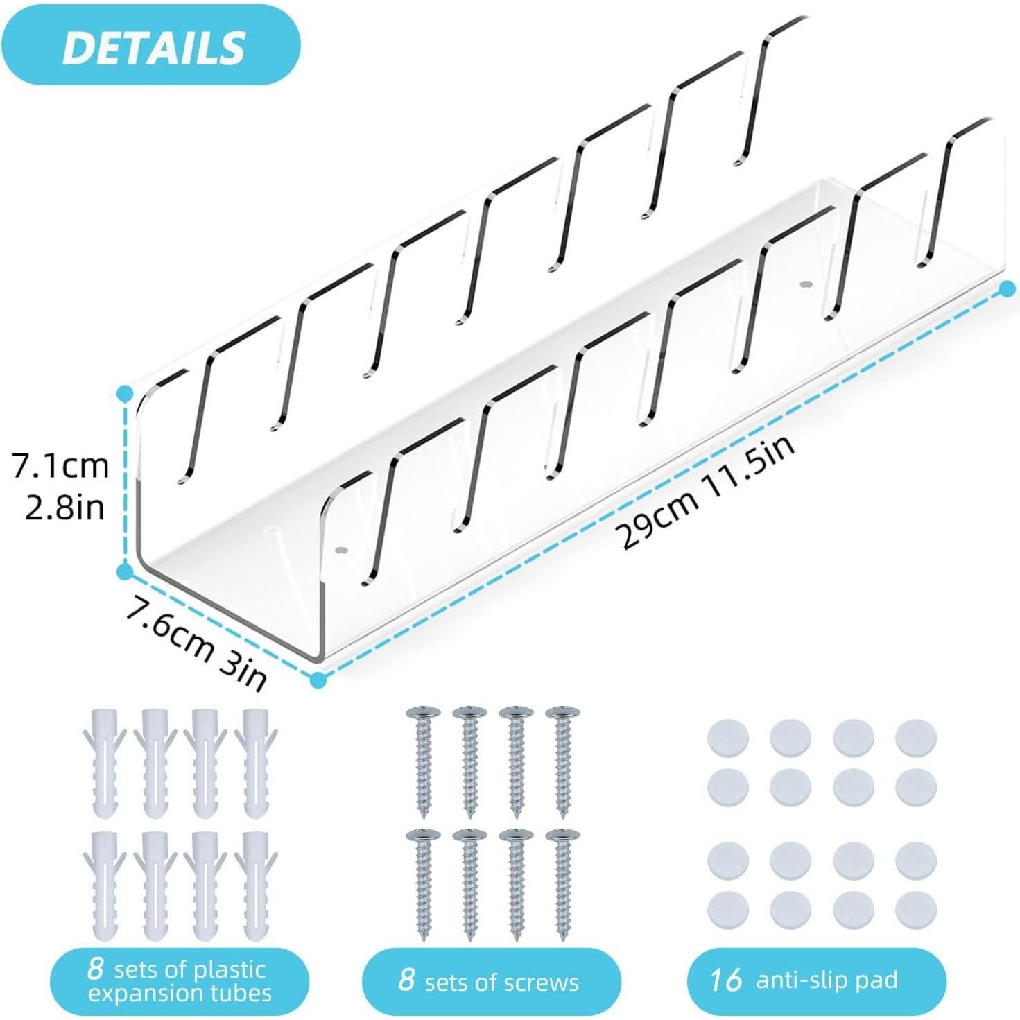 Soporte para Gorras de Béisbol YNPJQWP 4 Paquetes Acrílico