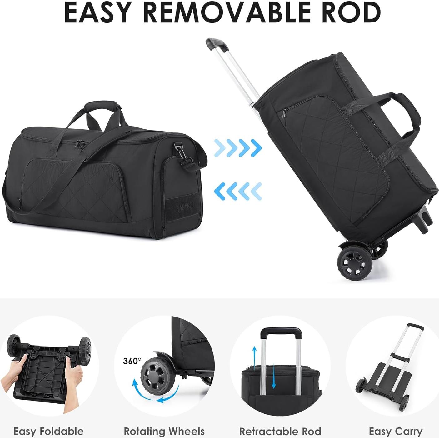 Bolsa de Viaje Rodante 3 en 1 ET24B428A Negra