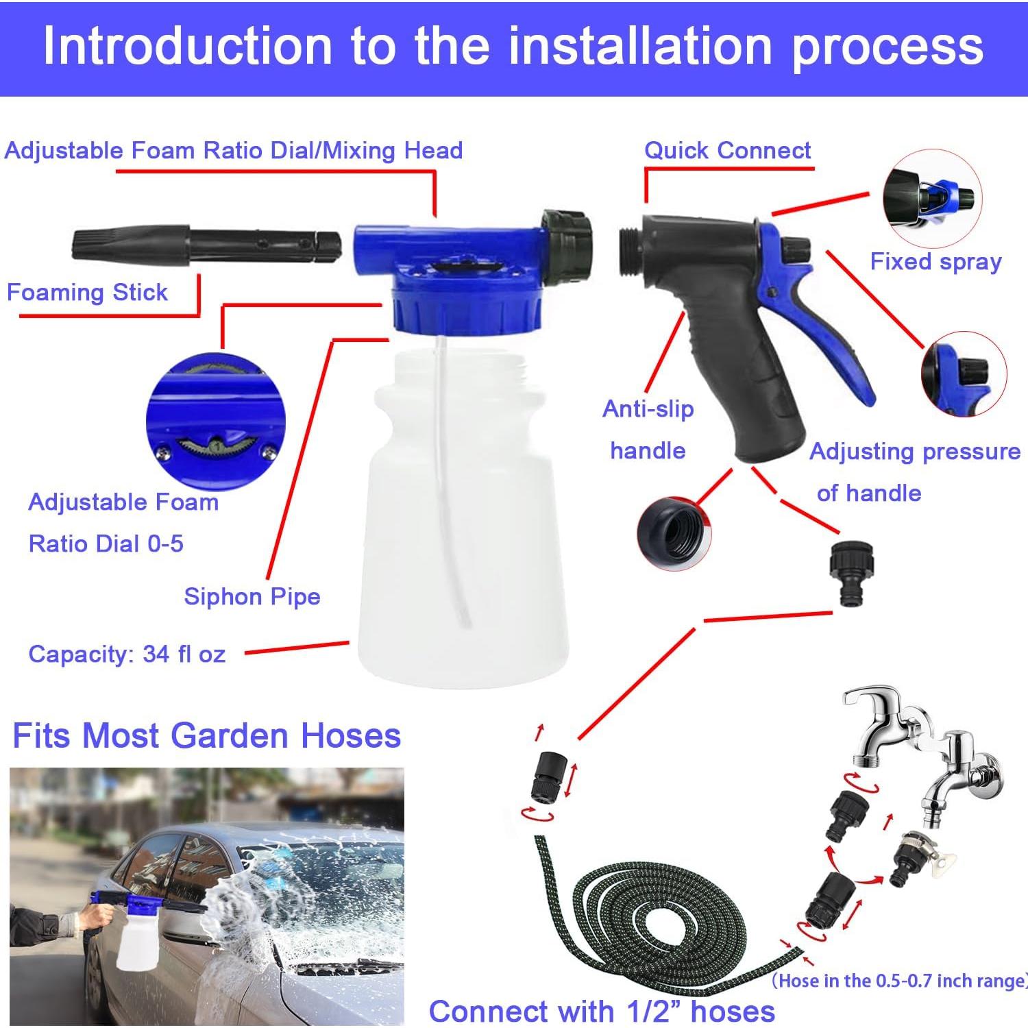 Kit de Limpieza de Autos LIANXIN QJB-25 37 Piezas Completo