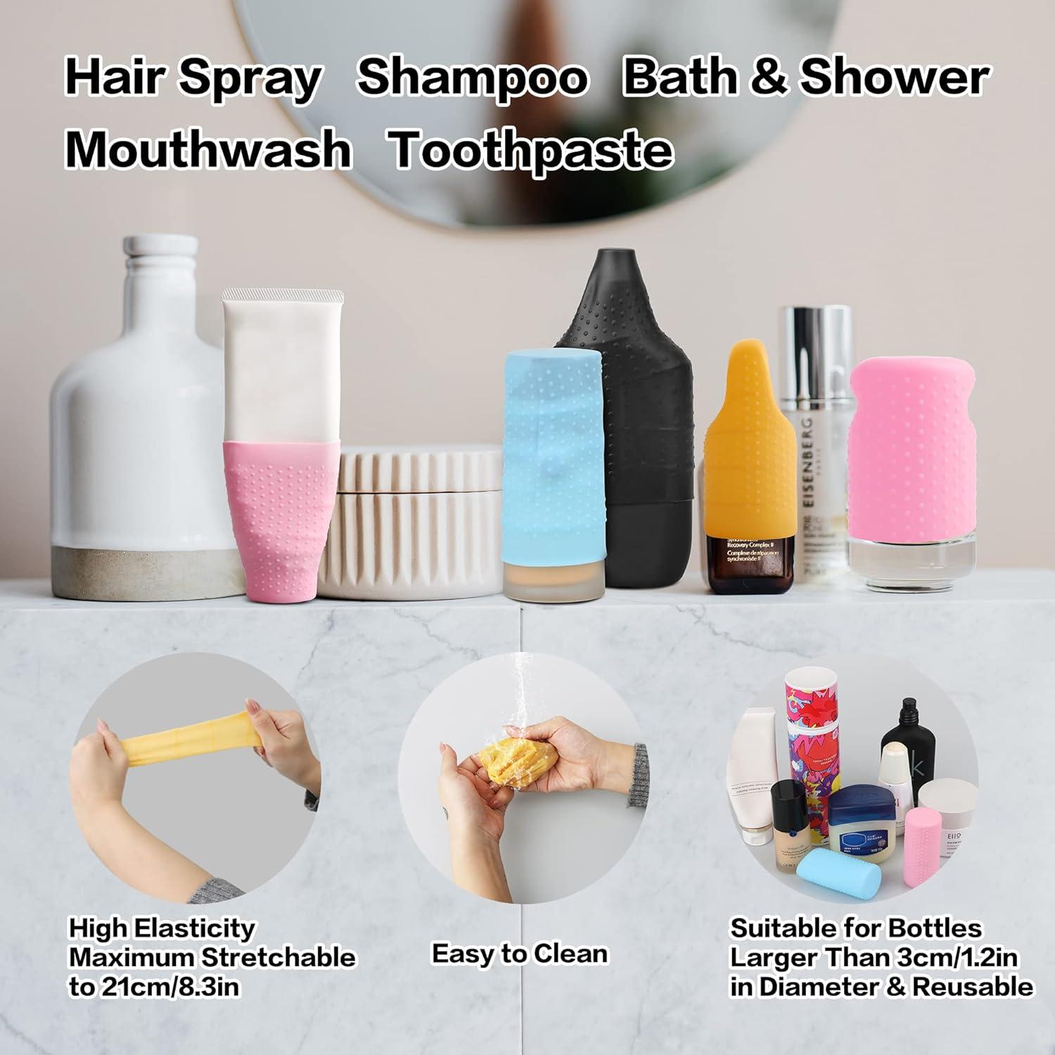 6 Fundas de Silicona a Prueba de Fugas YUBIRD para Botellas