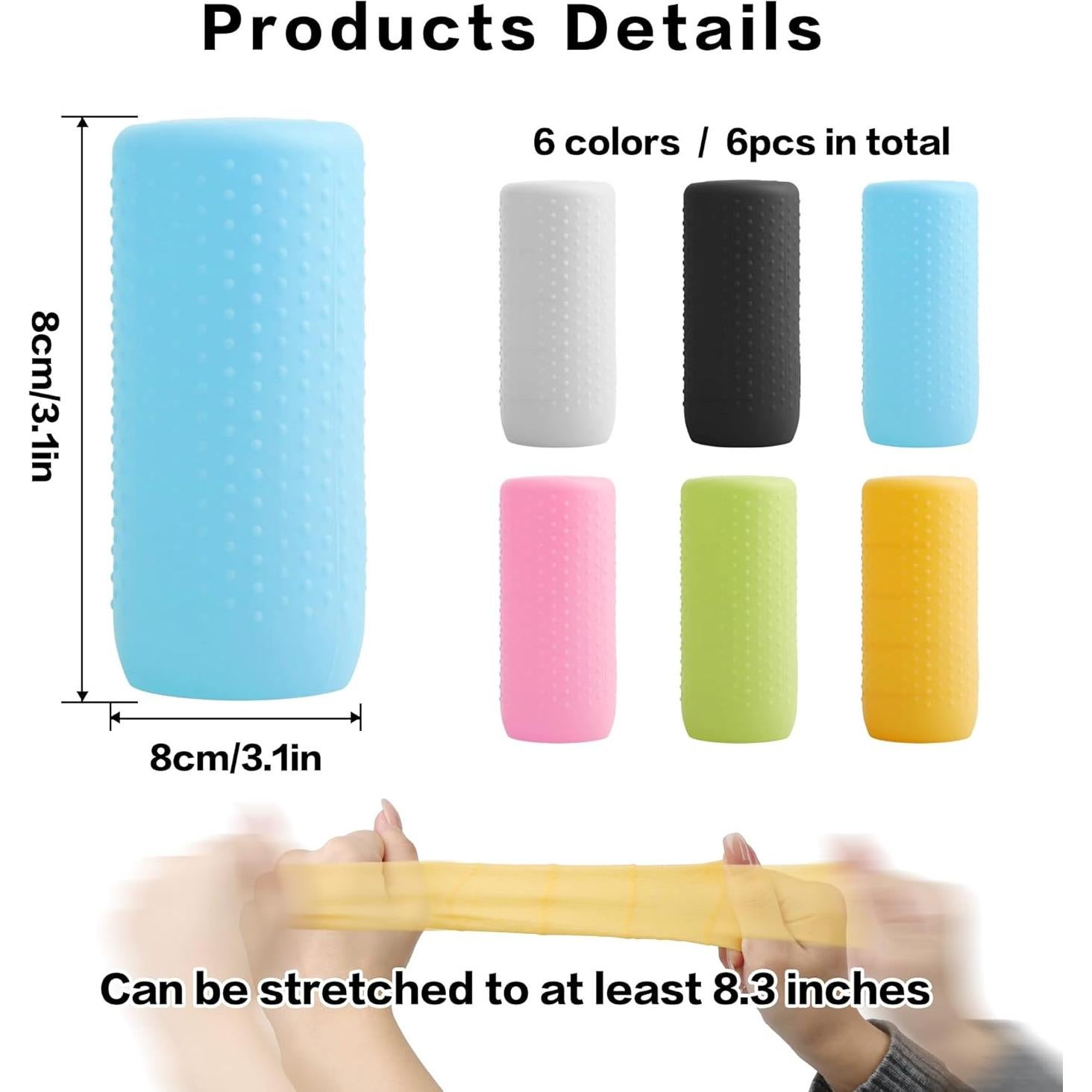 6 Fundas de Silicona a Prueba de Fugas YUBIRD para Botellas