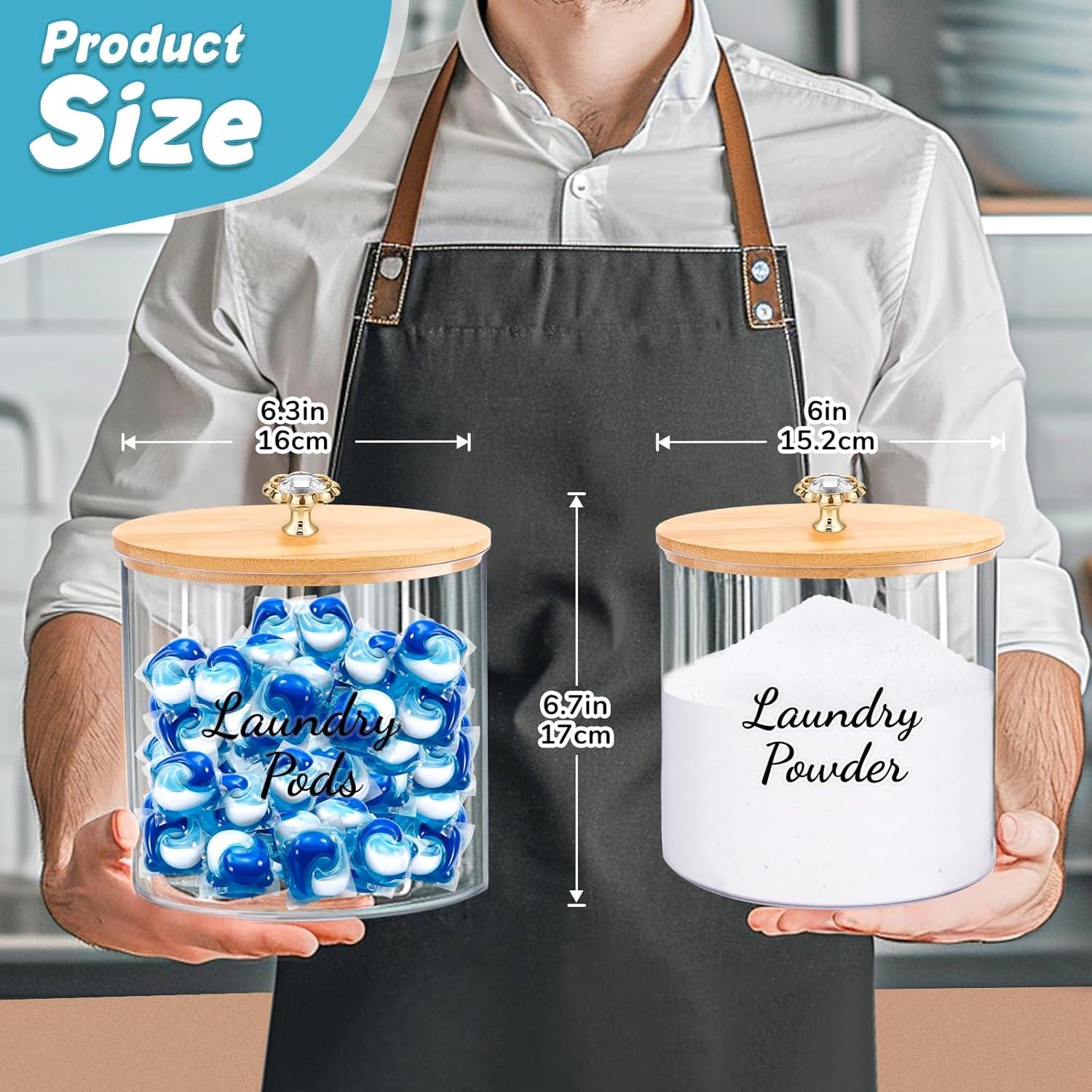 Juego de 2 Contenedores de Almacenamiento JYPS para Lavandería