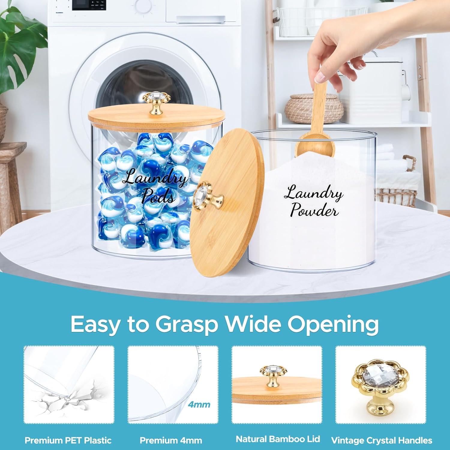 Juego de 2 Contenedores de Almacenamiento JYPS para Lavandería