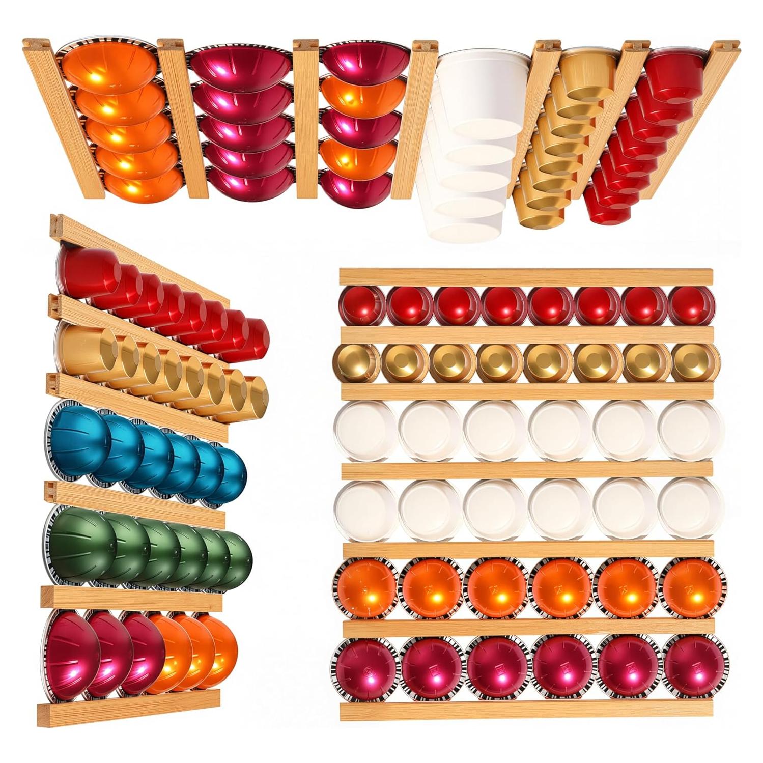 Soporte para K Cup VOMELON de Madera de Bambú 10 PCS