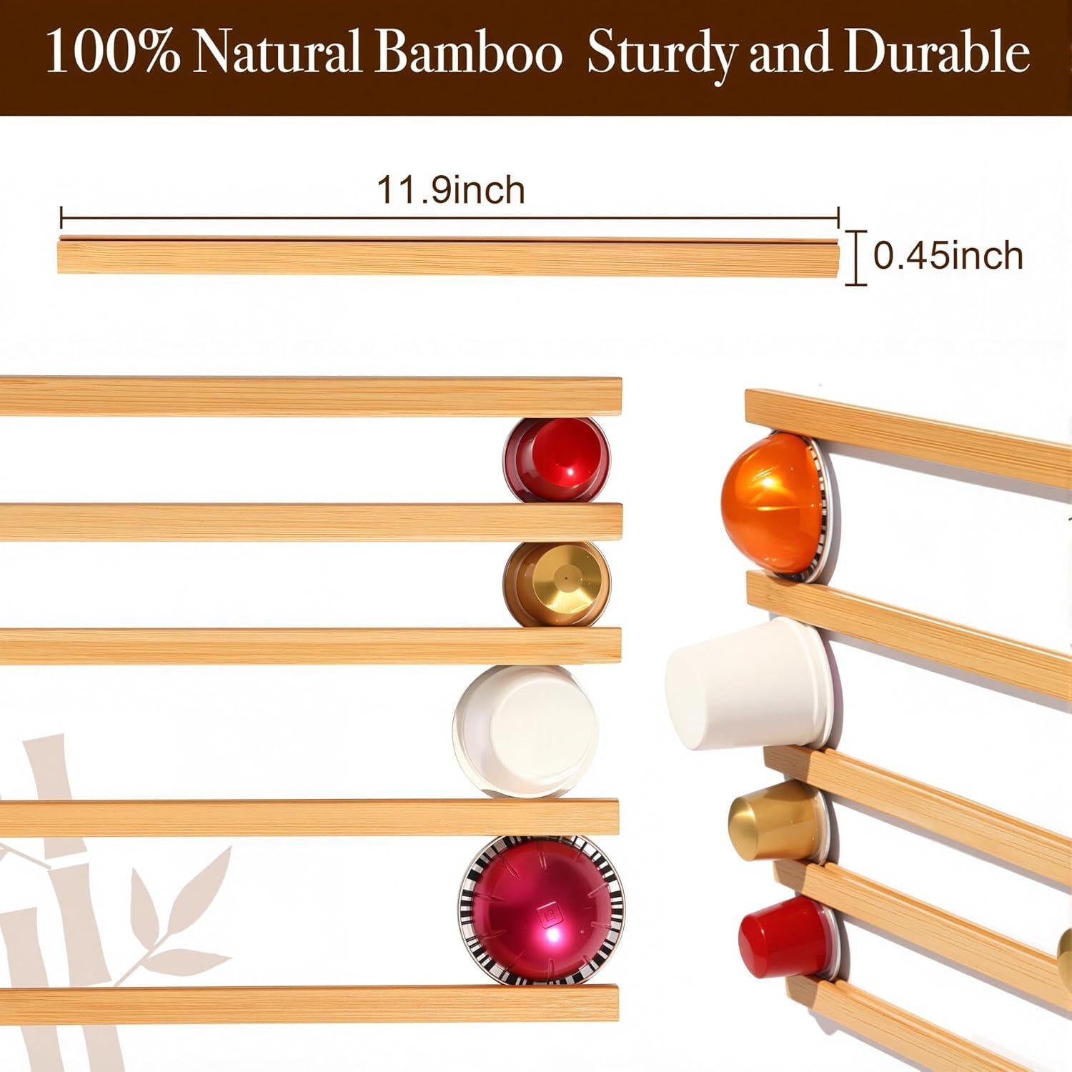 Soporte para K Cup VOMELON de Madera de Bambú 10 PCS