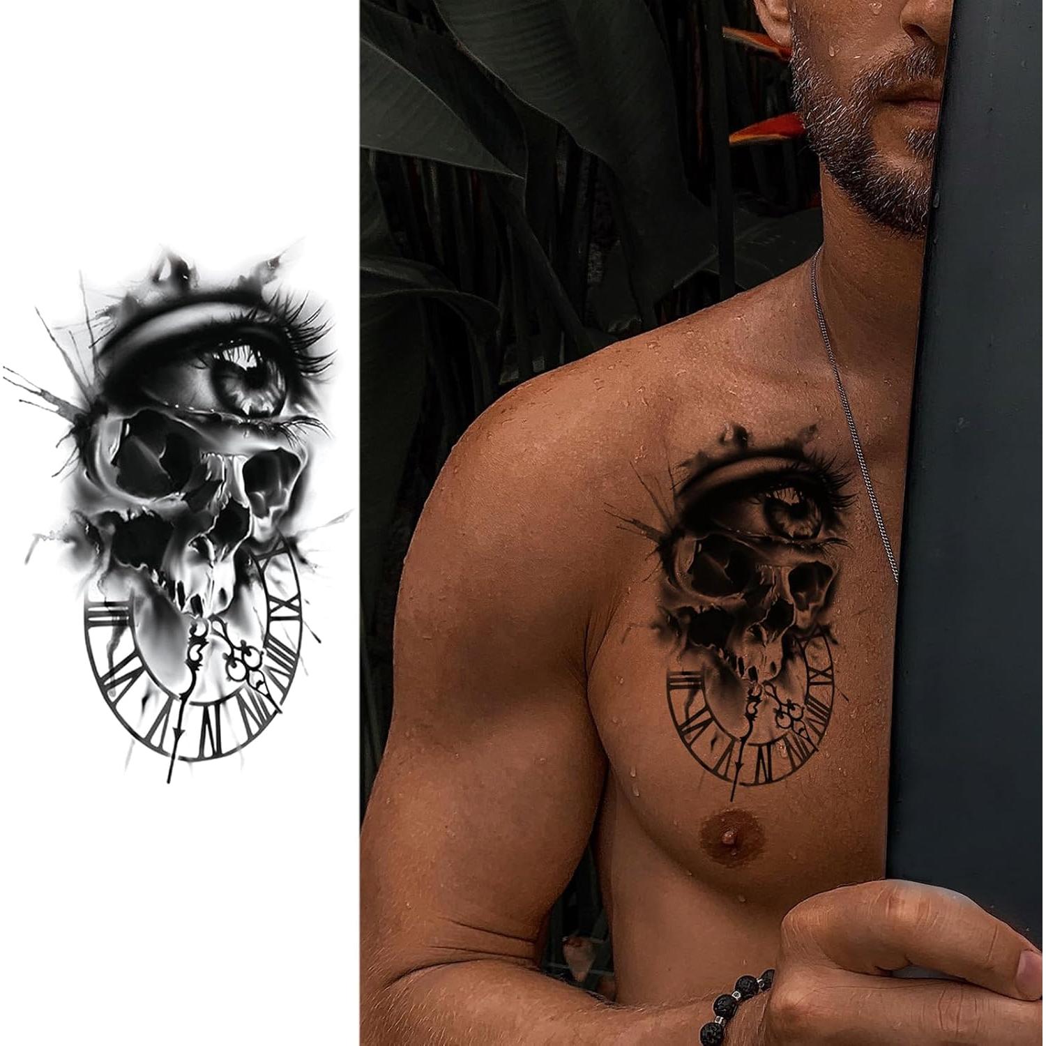 Tatuaje Temporal Pirata Realista Briyhose - 8 Hojas 21x14.8cm