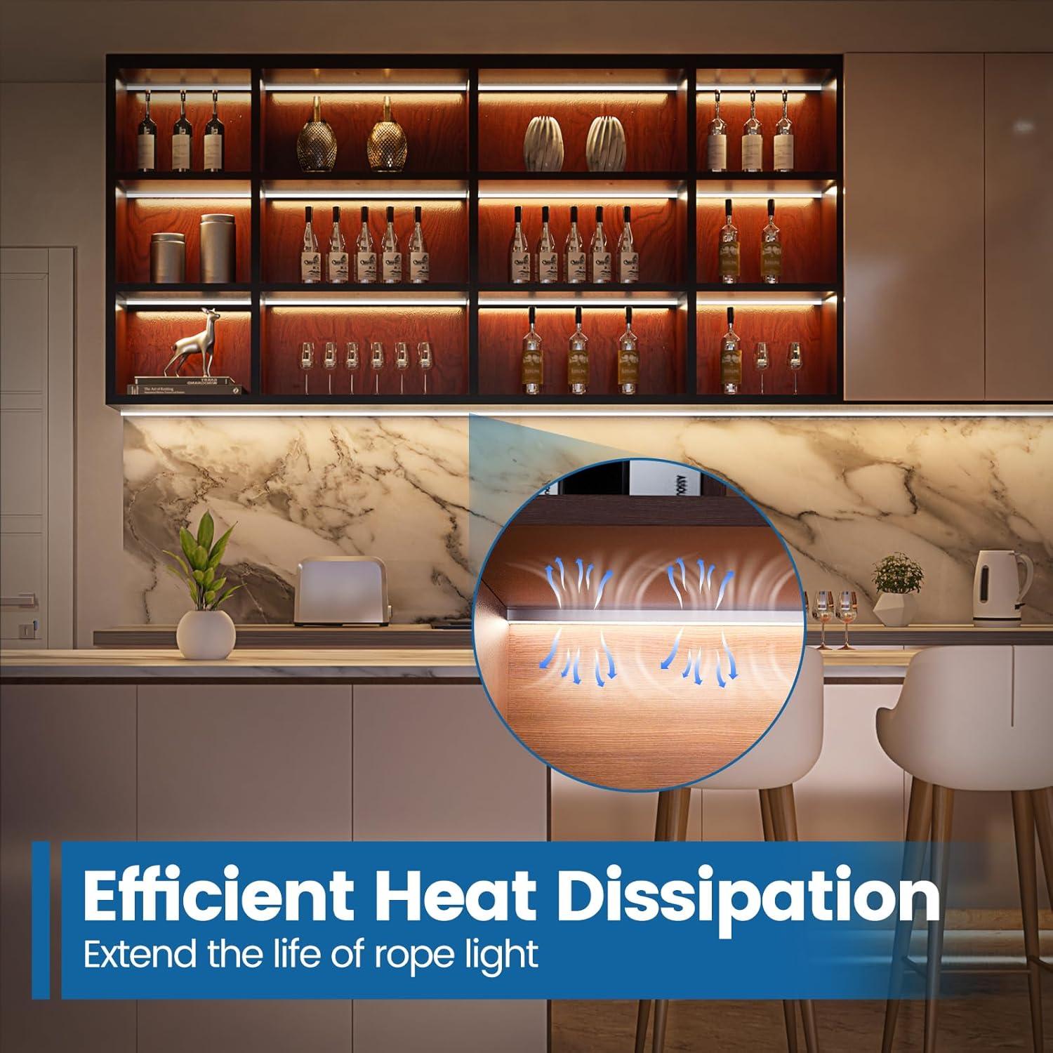 Canal de Luces de Cuerda Muzata U122 Aluminio 12Pack 6mm