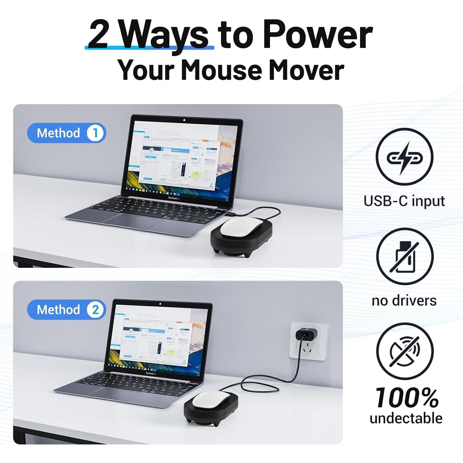 Mover de Ratón Indetectable HONKID USB Ultra Silencioso