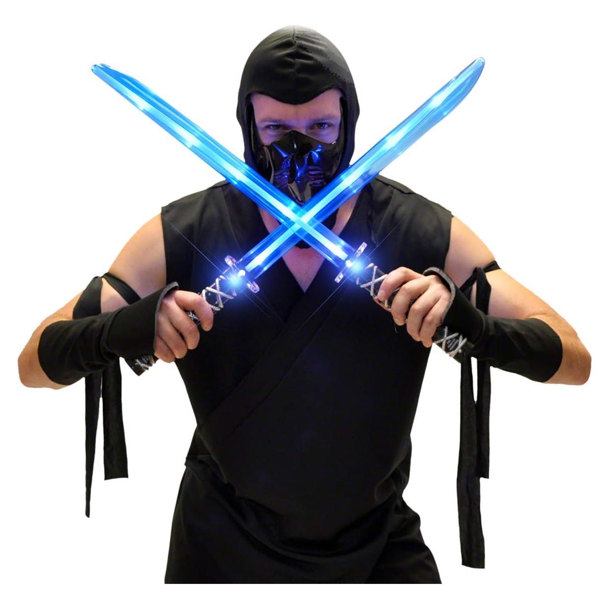 Espadas Ninja LED Iluminadas Deluxe FlashingBlinkyLights - 63,5 cm