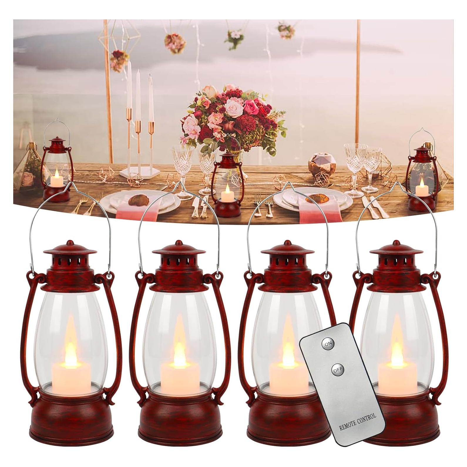 Lámpara de Vela LED Vintage Reperla con Control Remoto 18 cm