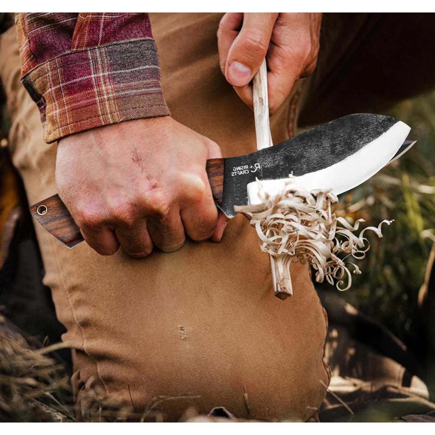 Cuchillo de Caza Nessmuk RISING CRAFTS 25.4 cm Acero Carbono