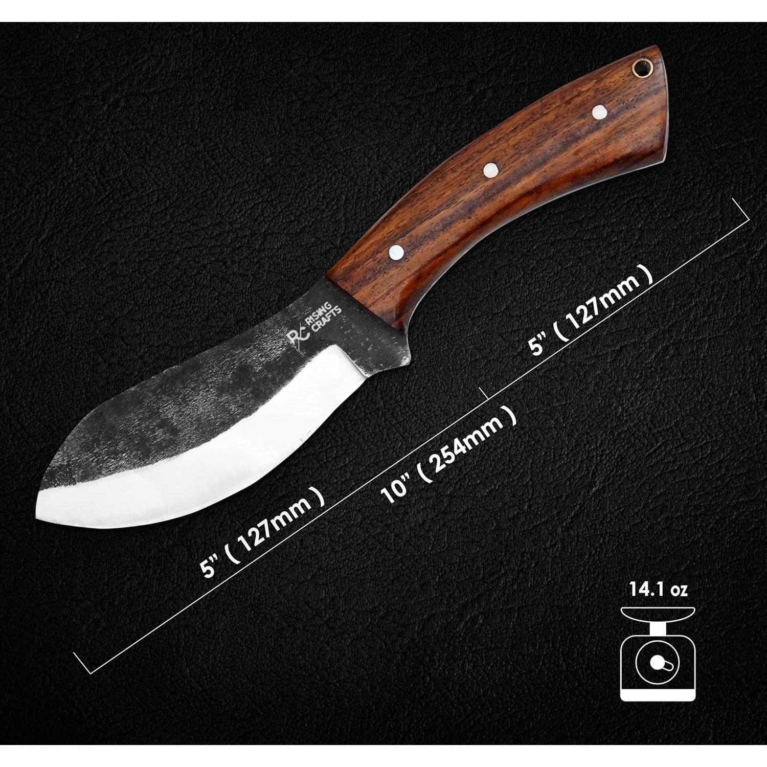 Cuchillo de Caza Nessmuk RISING CRAFTS 25.4 cm Acero Carbono