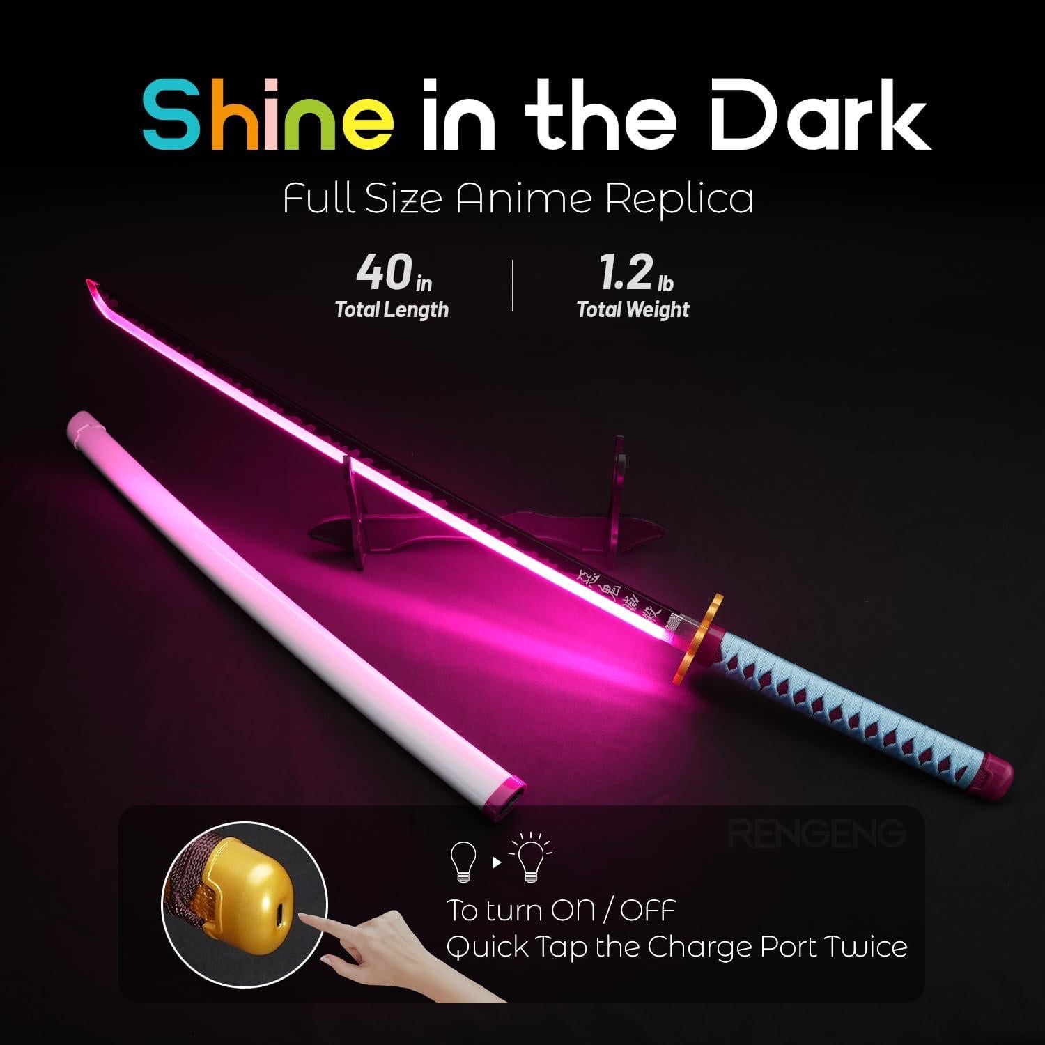 Espada Iluminada RENGENG DLU-073 101,6 cm Recargable