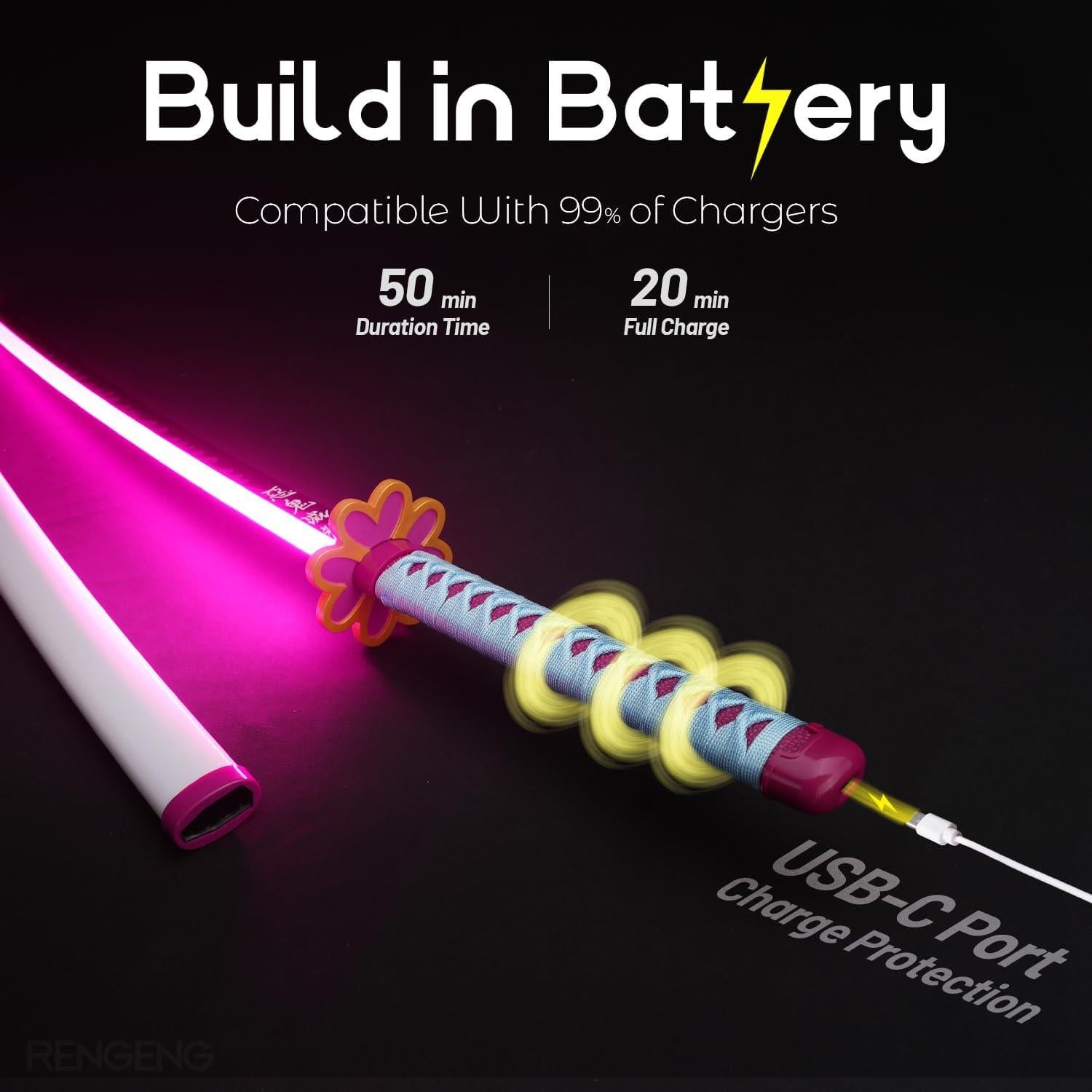 Espada Iluminada RENGENG DLU-073 101,6 cm Recargable