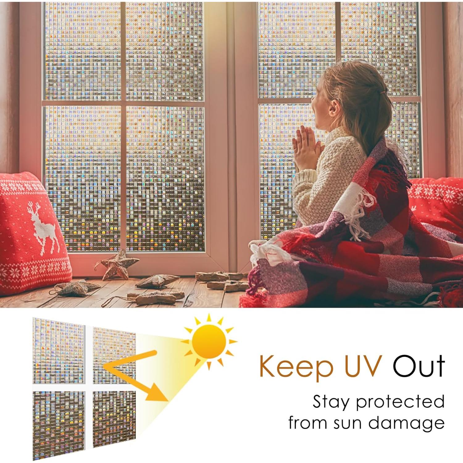 Película de Privacidad para Ventanas rabbitgoo 30x200cm Marrón