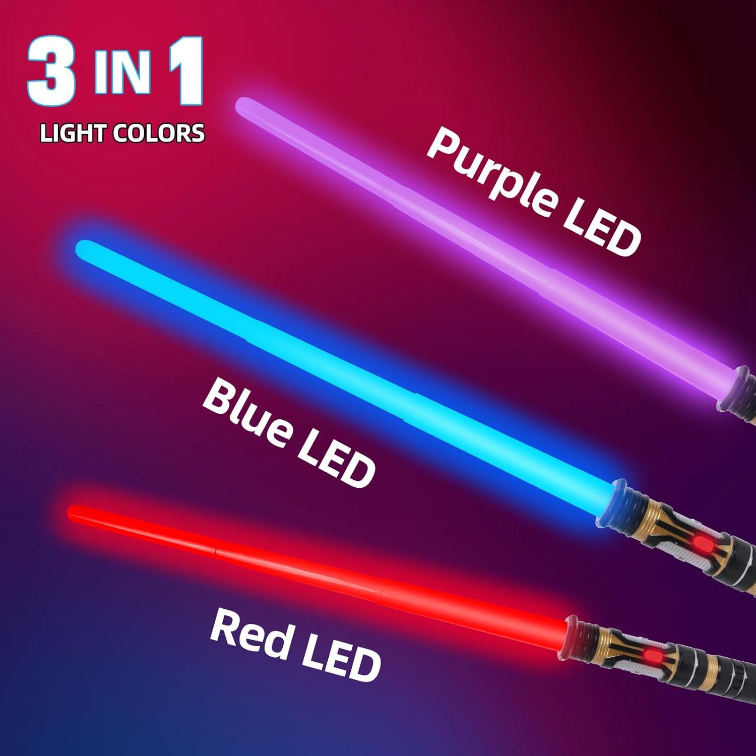 Set de 2 Sables Iluminados YOFOTHS con Sonido 43,94 cm