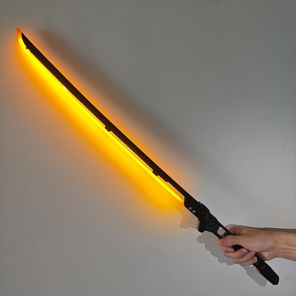Espada LED Futuro 79.5 cm Naranja y Verde para Disfraces
