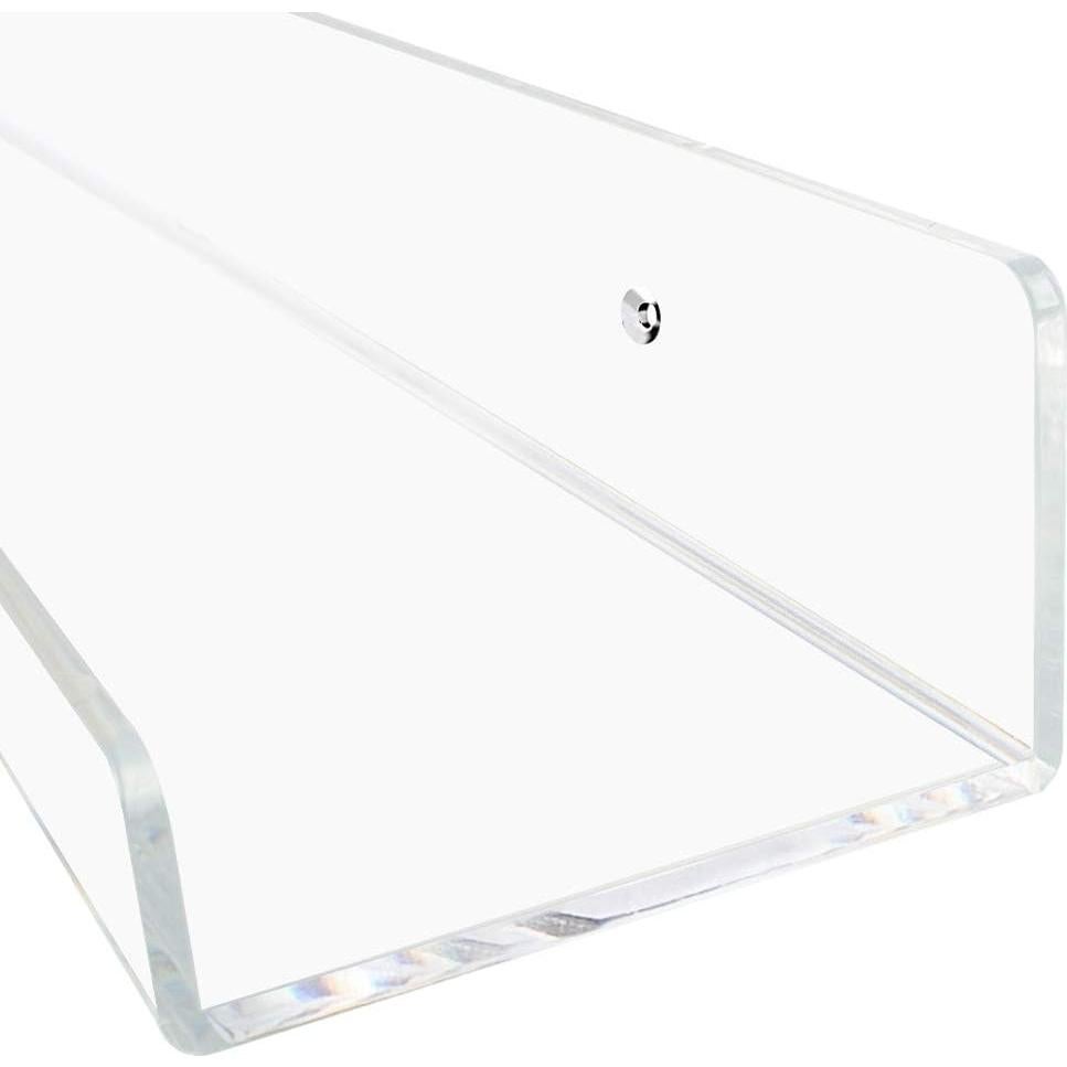 Estante Flotante de Acrílico Weiai 38 cm - 2 Unidades