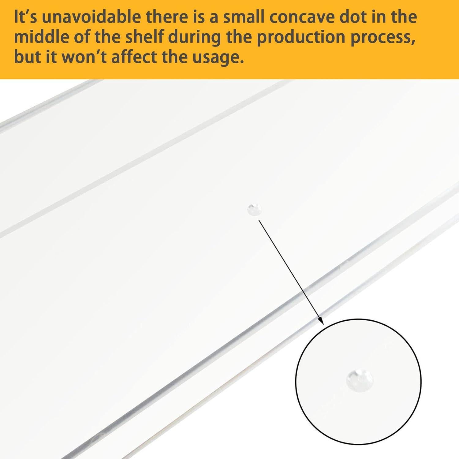 Estante Flotante de Acrílico Weiai 38 cm - 2 Unidades