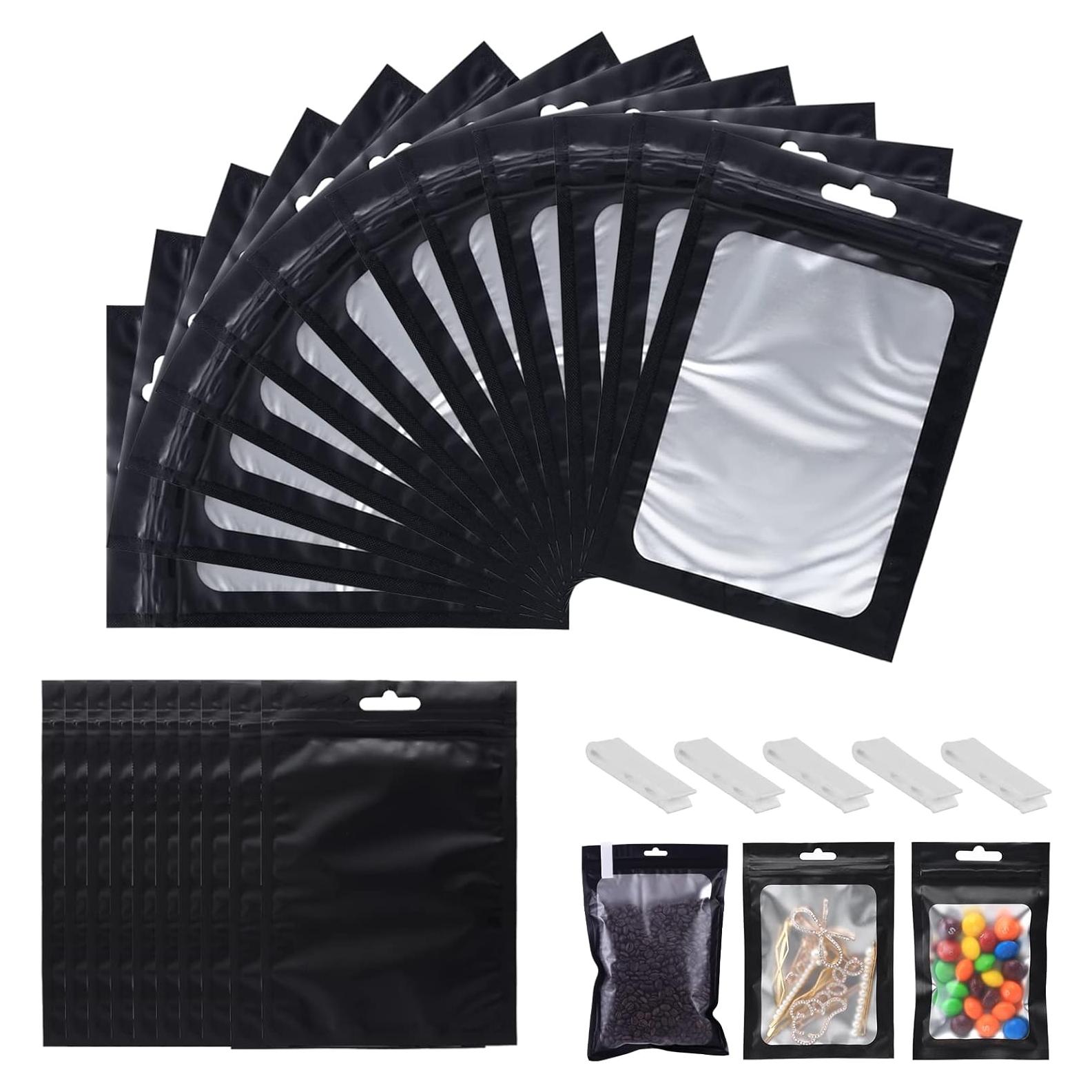 350 Bolsas Mylar Reutilizables 10x15 cm con Cierre Ziplock