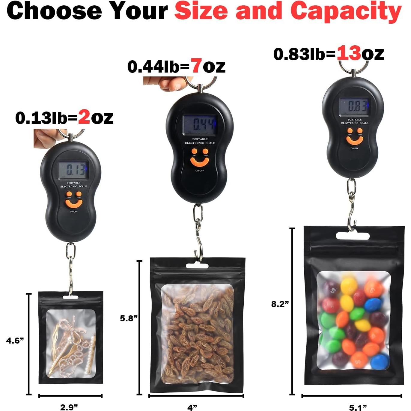 350 Bolsas Mylar Reutilizables 10x15 cm con Cierre Ziplock