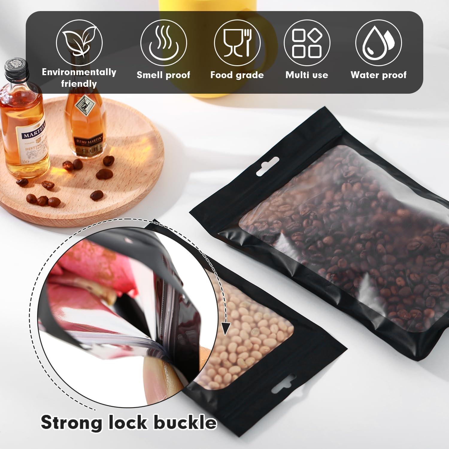 350 Bolsas Mylar Reutilizables 10x15 cm con Cierre Ziplock