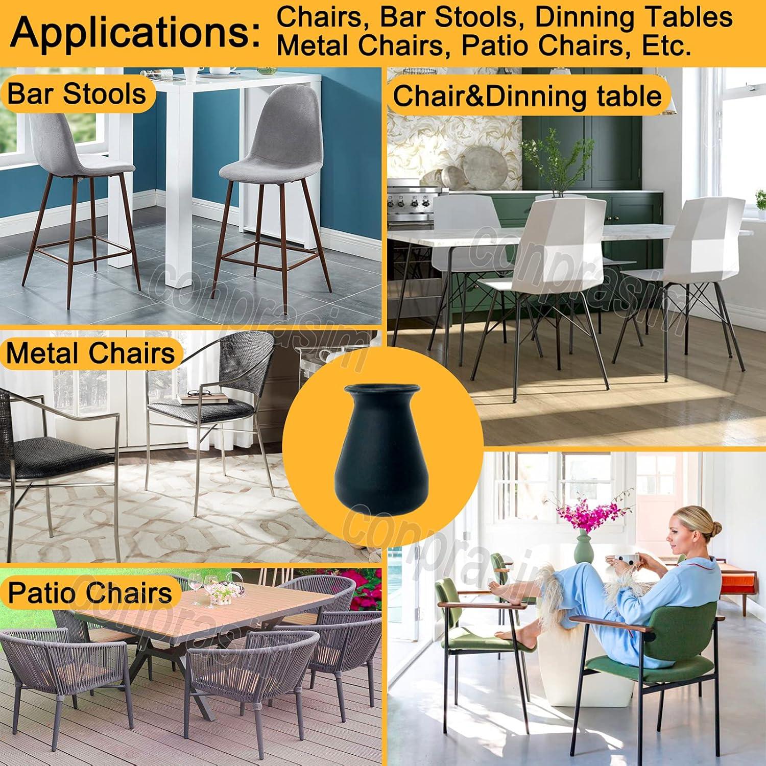 Protectores de Piso de Silicona Conprasim 24 Piezas Antideslizantes