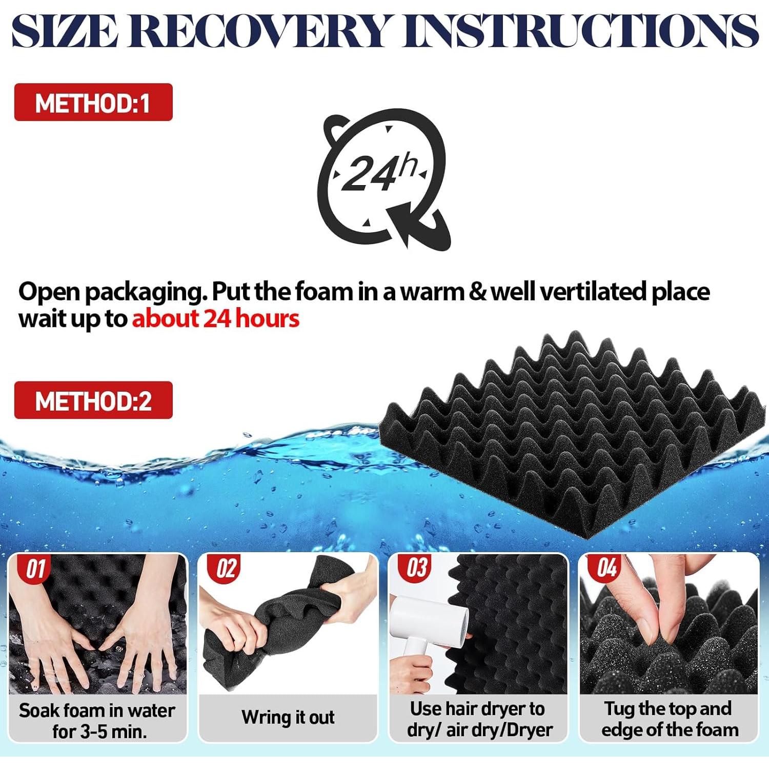 Paneles Acústicos Pangda 36 Piezas 30x30x5 cm Aislantes