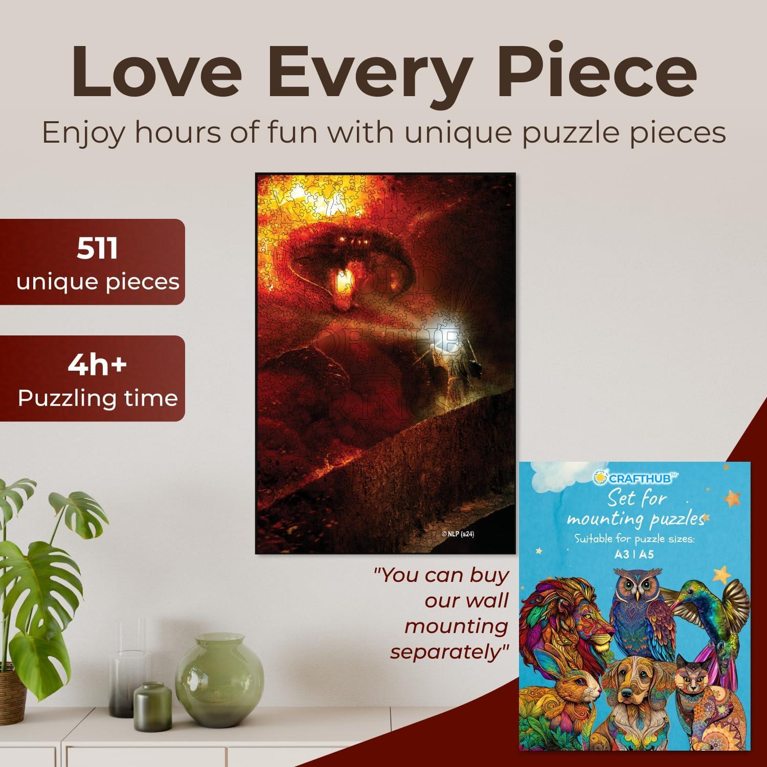 Rompecabezas de Madera El Señor de los Anillos 511 Piezas