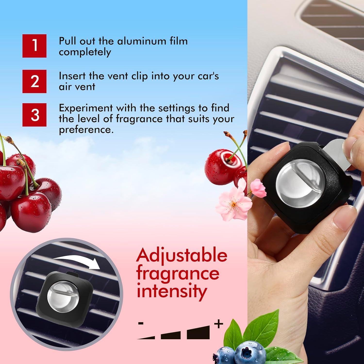Ambientadores de Aire para Coche CLESH Cereza, Paquete de 6