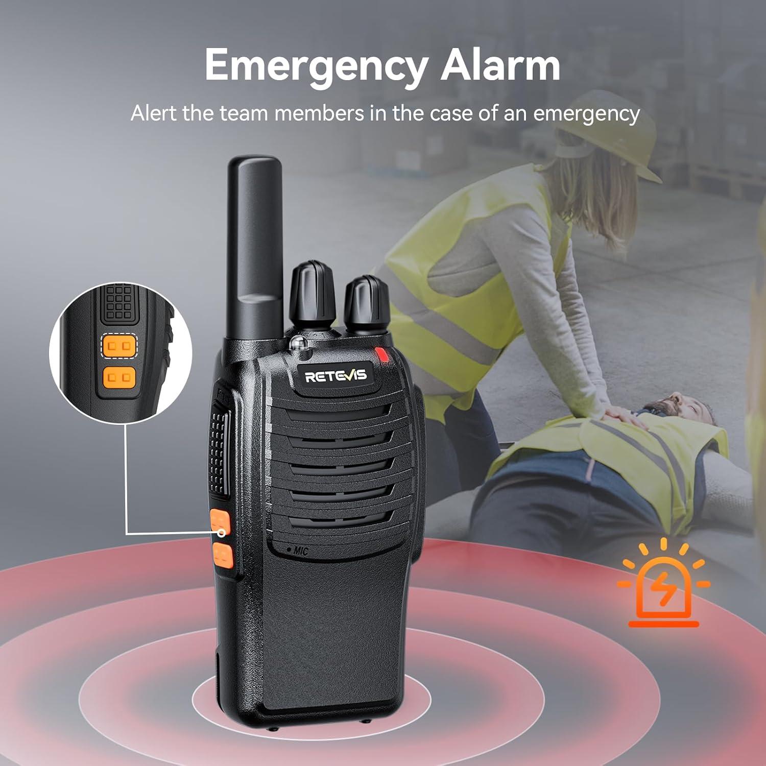 Walkie Talkies Retevis H-777 con Micrófono, 10 Unidades