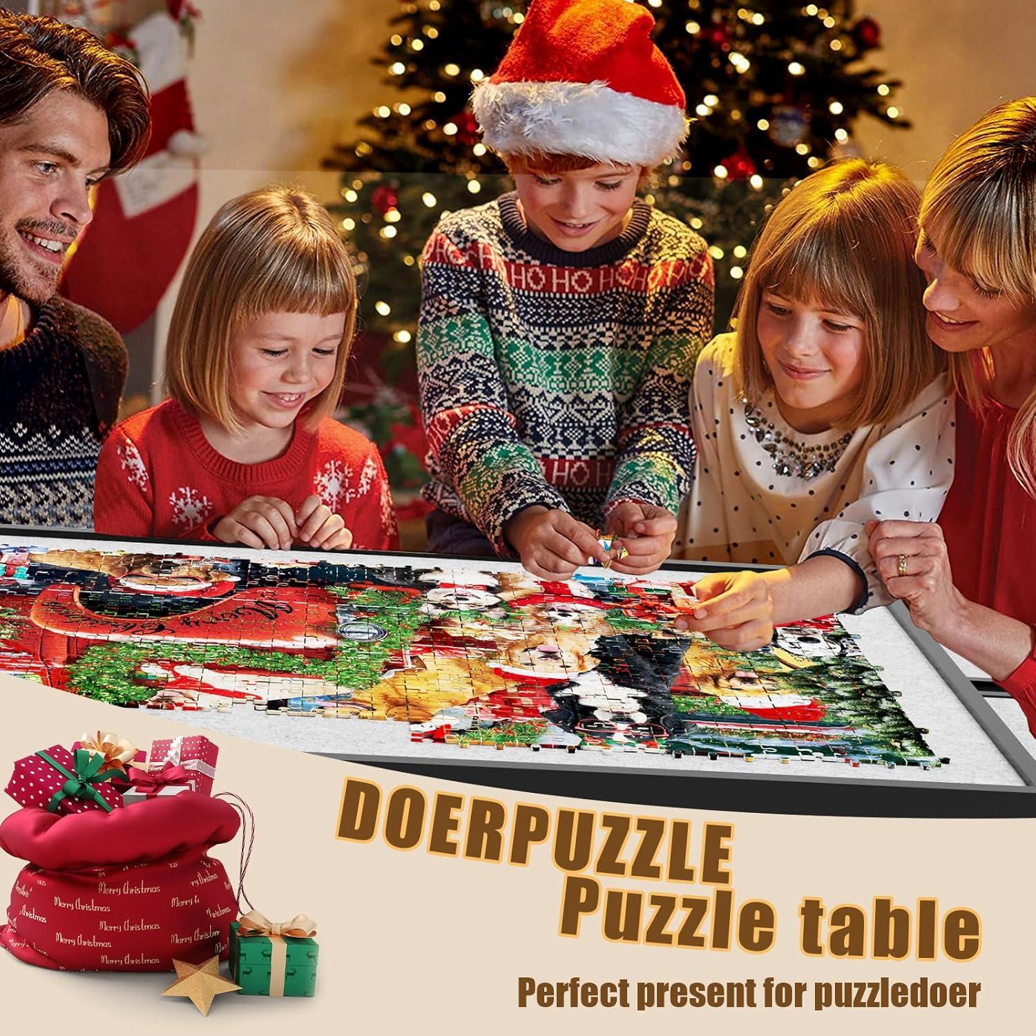 Mesa de Rompecabezas Plegable Doerpuz LHJGK-hei 3 en 1