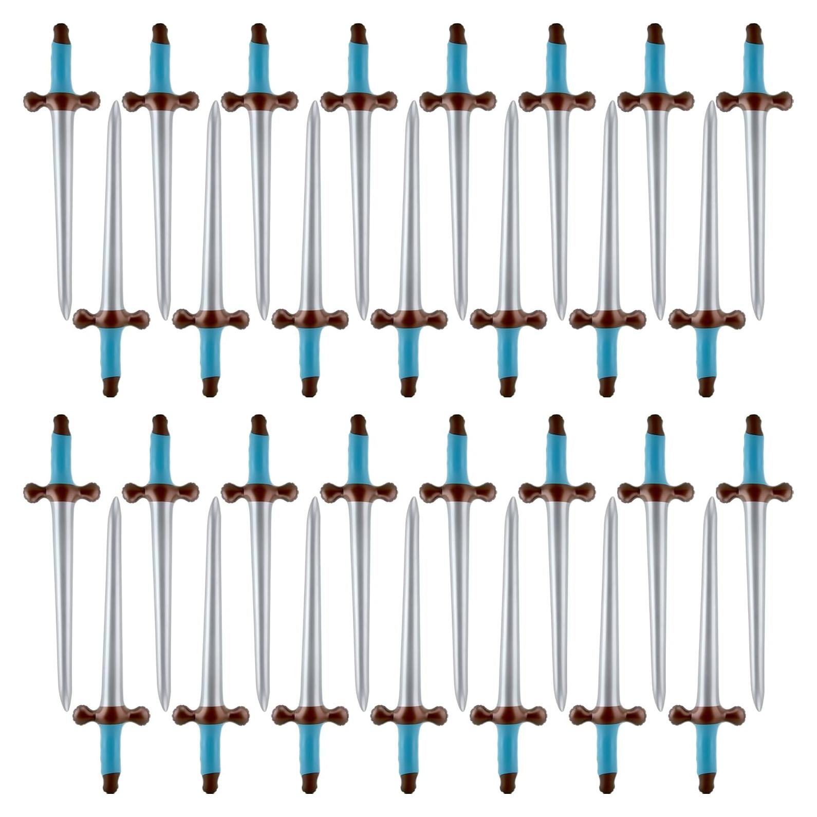 Paquete de 30 Espadas Inflables 60 cm Fahacop para Fiestas