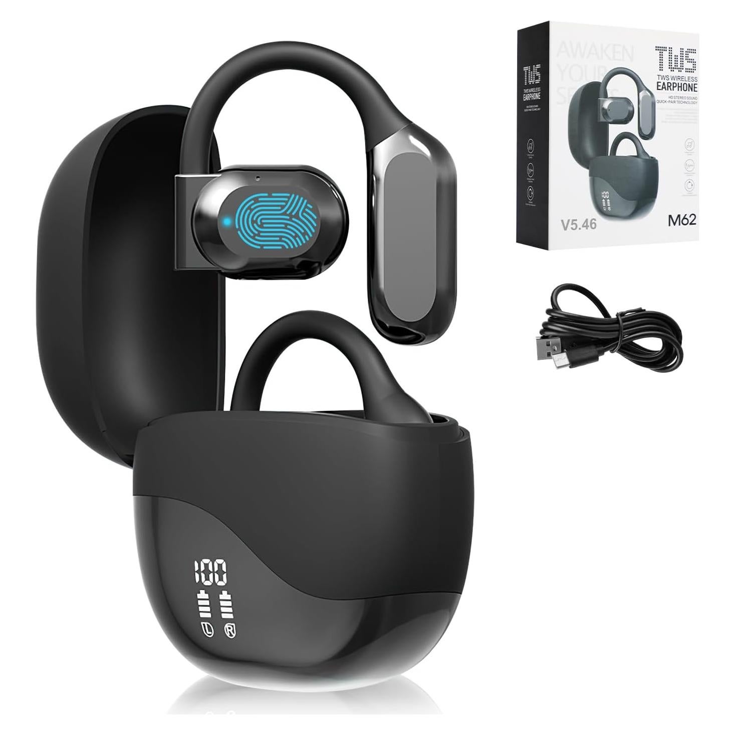 Auriculares de Traducción KOQ 001 Negro 144 Idiomas AI