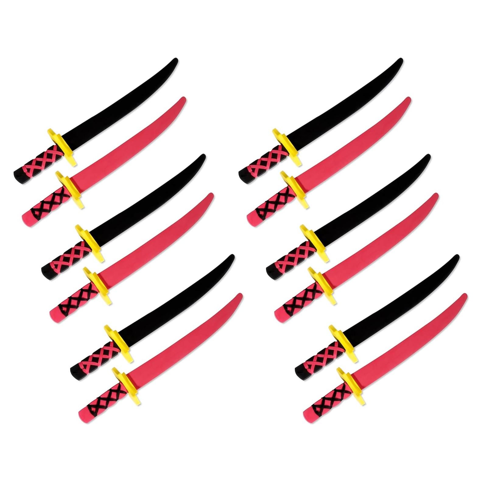 Juego de 12 Espadas Ninja de Espuma - Trademark Innovations