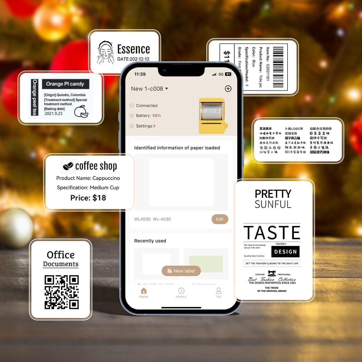 Impresora de Etiquetas HPRT New 1 Bluetooth Portátil 198g