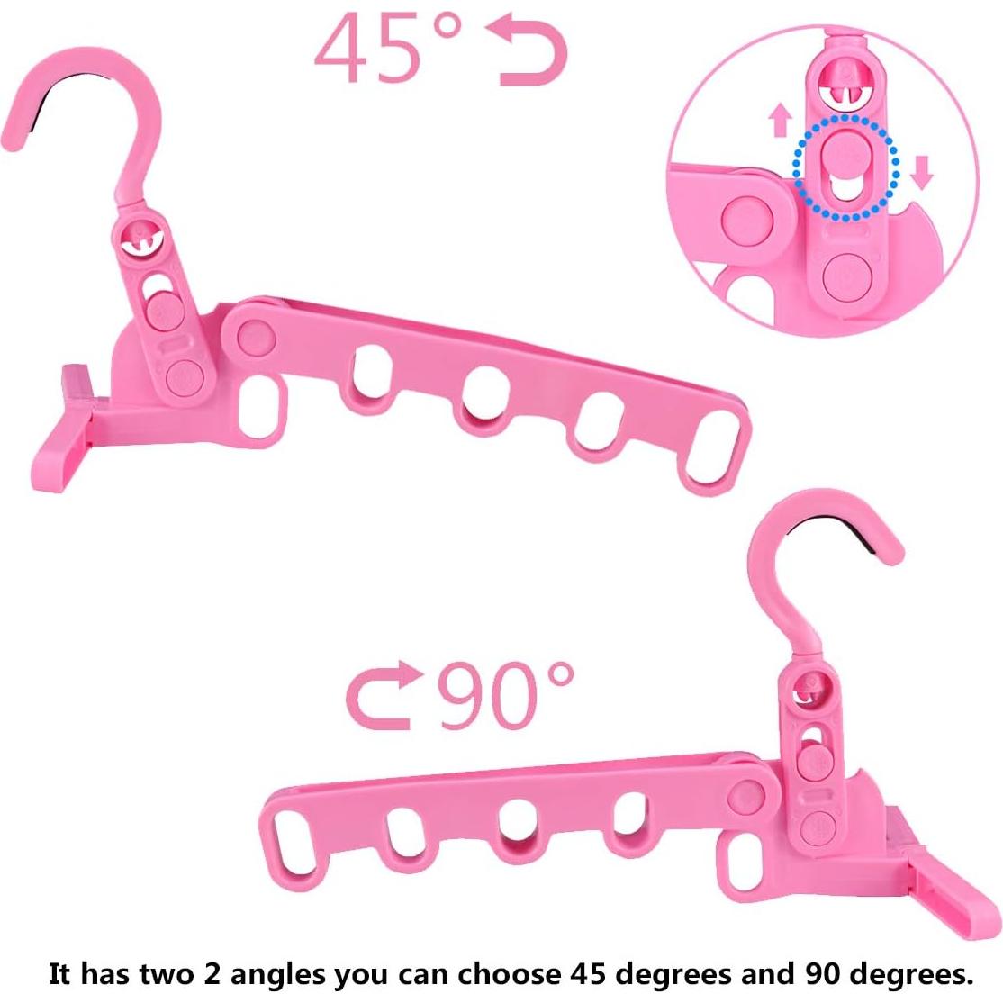 Perchas Multifuncionales Ezcoco de Plástico 30x18cm Azul