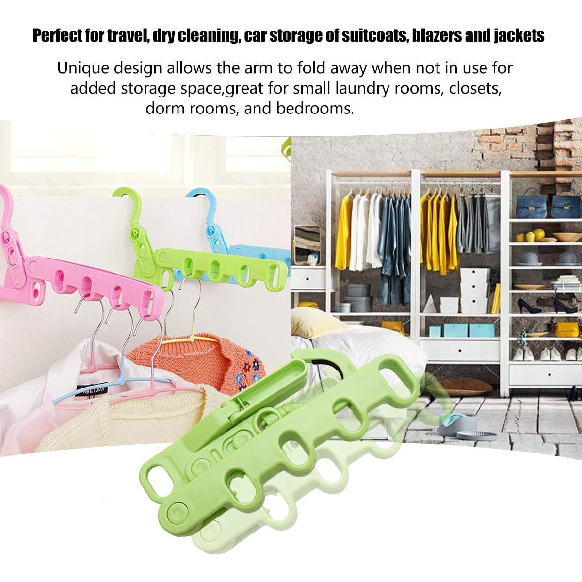 Perchas Multifuncionales Ezcoco de Plástico 30x18cm Azul