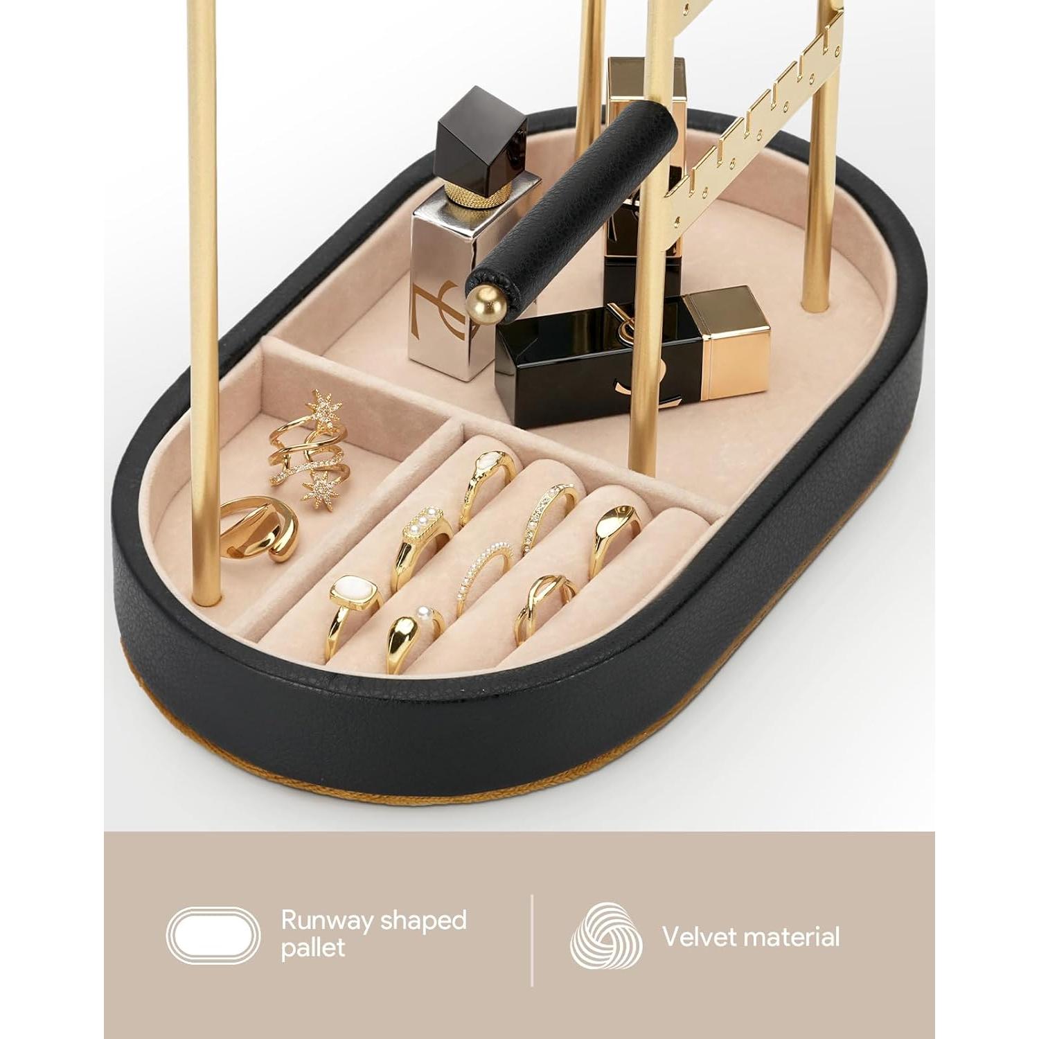 Organizador de Joyería ChuStory Dorado con Terciopelo 31.5 cm