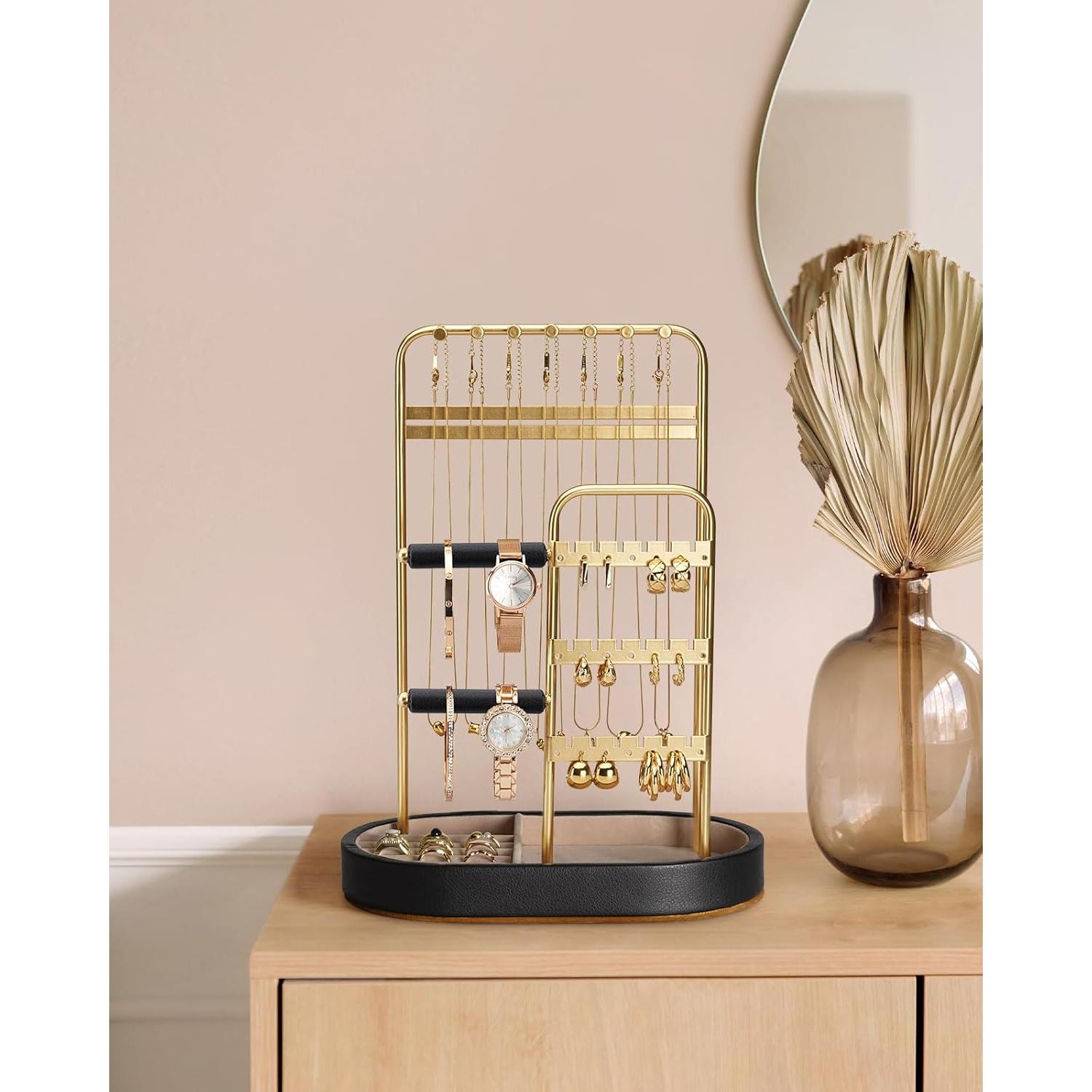 Organizador de Joyería ChuStory Dorado con Terciopelo 31.5 cm