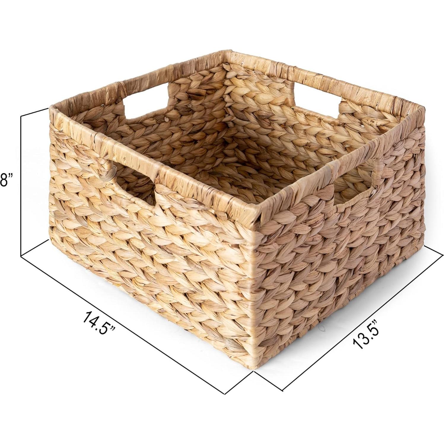 Cestas de Almacenamiento Tejidas BARIEN - Juego de 3 - Natural