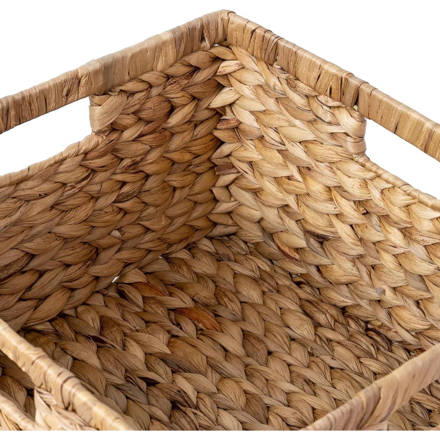 Cestas de Almacenamiento Tejidas BARIEN - Juego de 3 - Natural