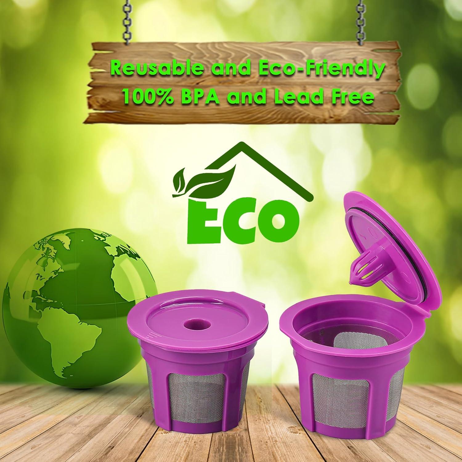 Paquete de 4 Filtros K Cup Irmidi Reutilizables para Keurig