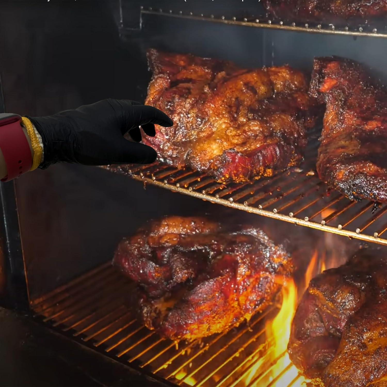 Guantes BBQ FayLongSky con Forros de Algodón y Nitrilo Grande