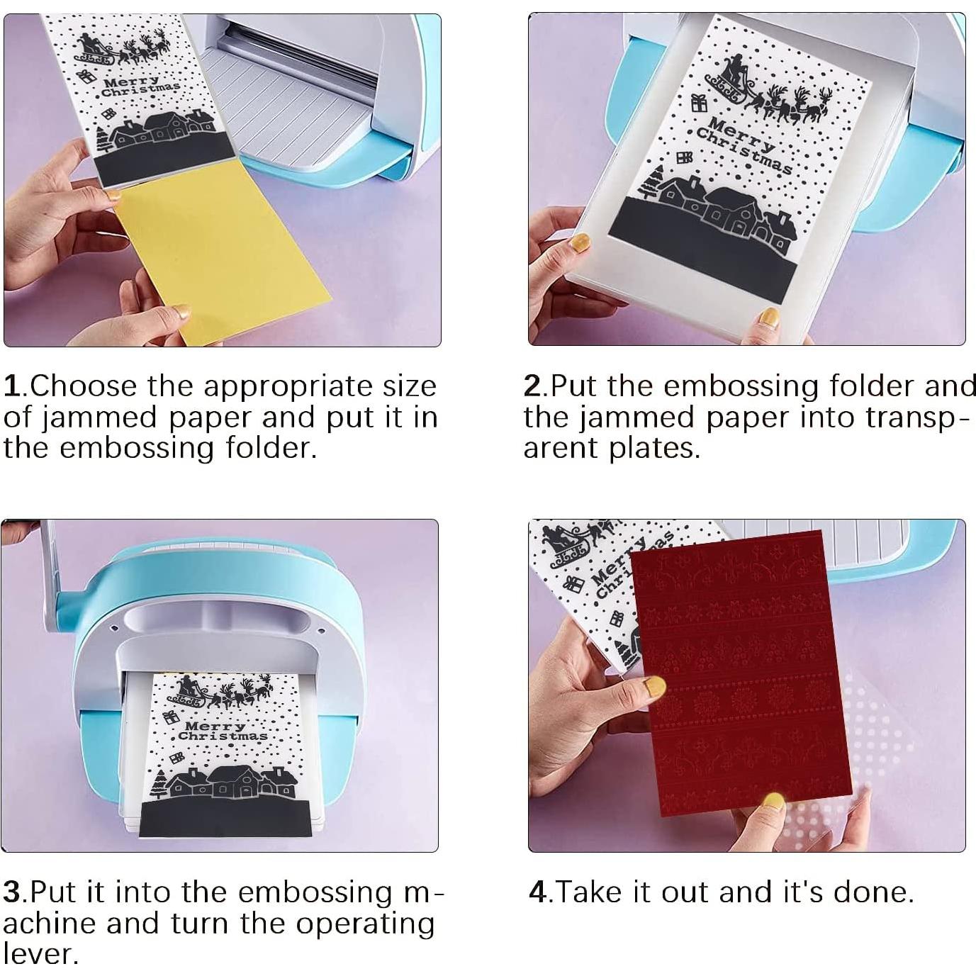 Carpetas de Embossing de Plástico Navidad 6 Piezas WOOPSOO