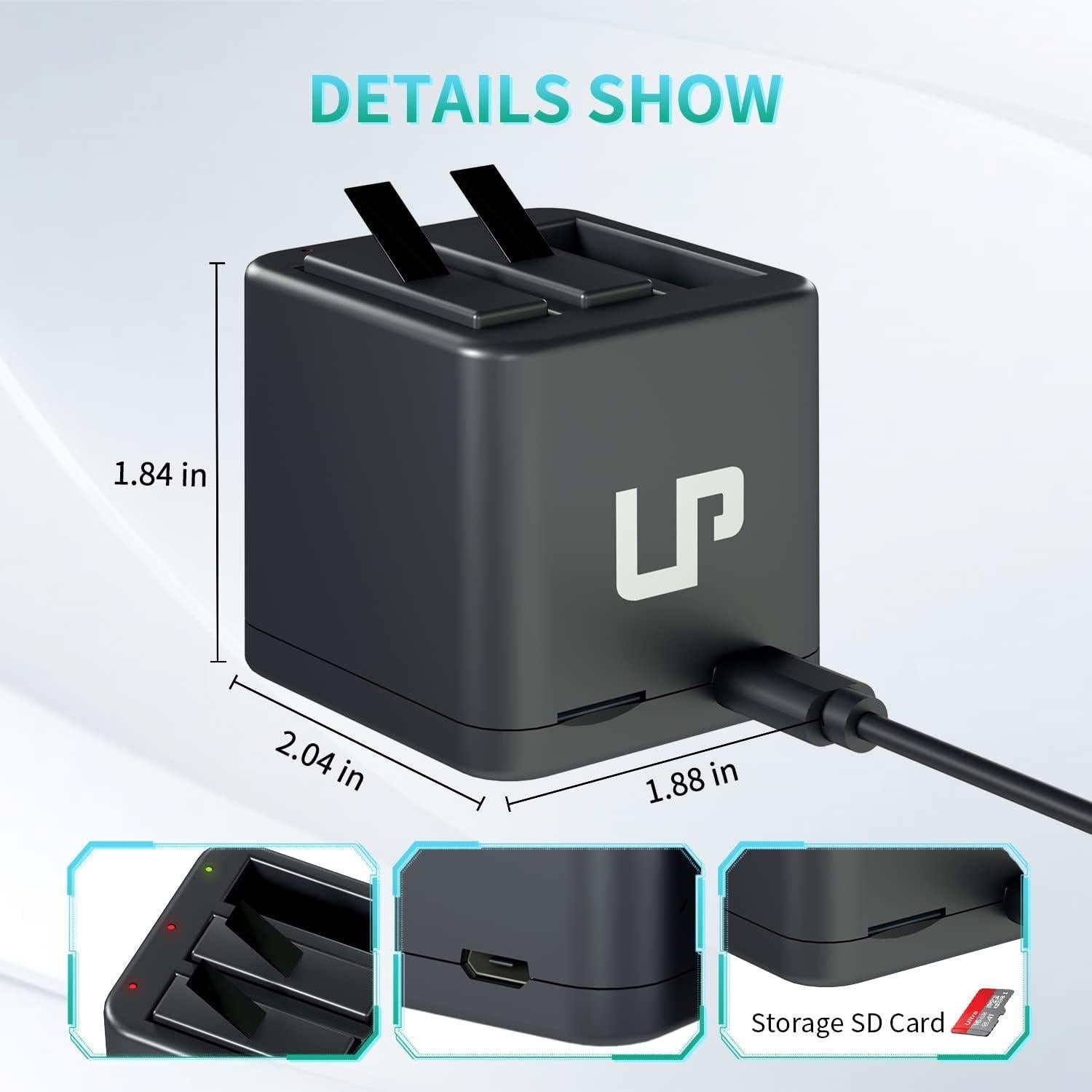 Paquete de Cargador y Baterías LP para Insta360 ONE X - 3 Piezas