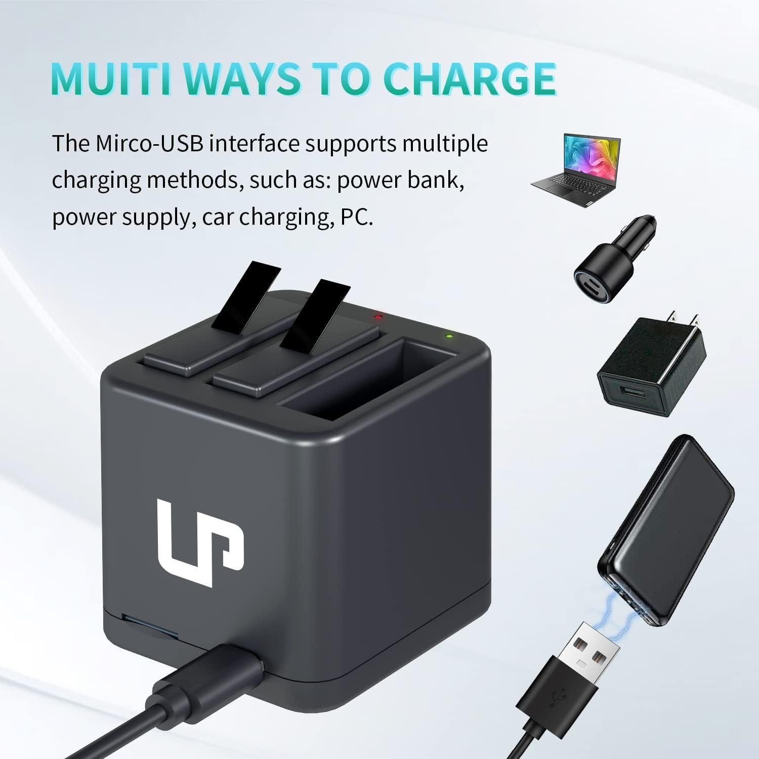 Paquete de Cargador y Baterías LP para Insta360 ONE X - 3 Piezas