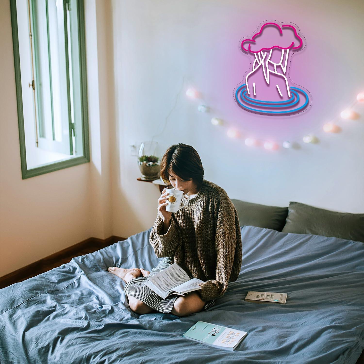 Señal de Neón LED Gyaksjm Mente Nublada 42x30.5 cm