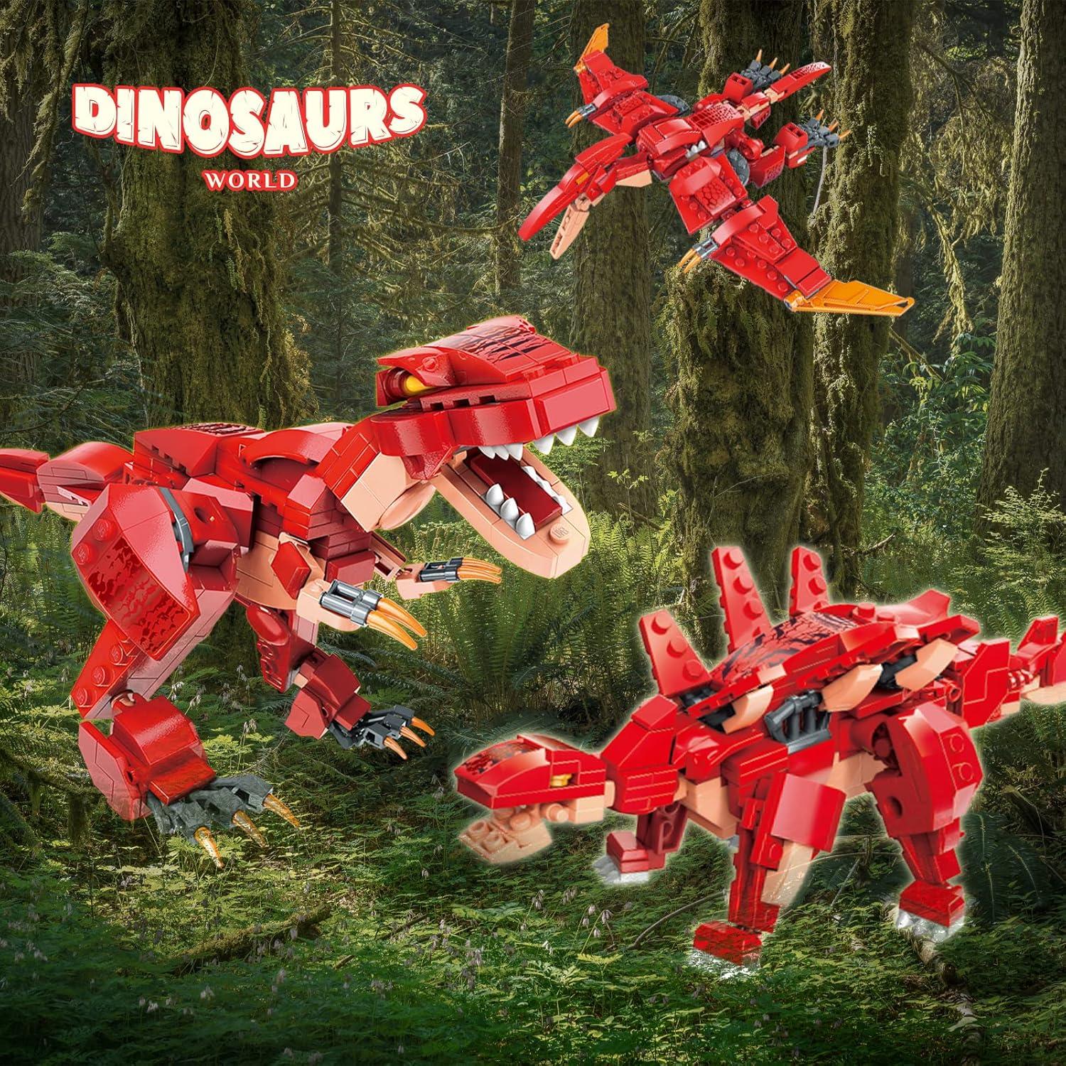 Kits de Construcción Dinosaurios STEM 3 en 1 287 Piezas